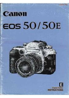 Canon EOS 50 manual. Camera Instructions.